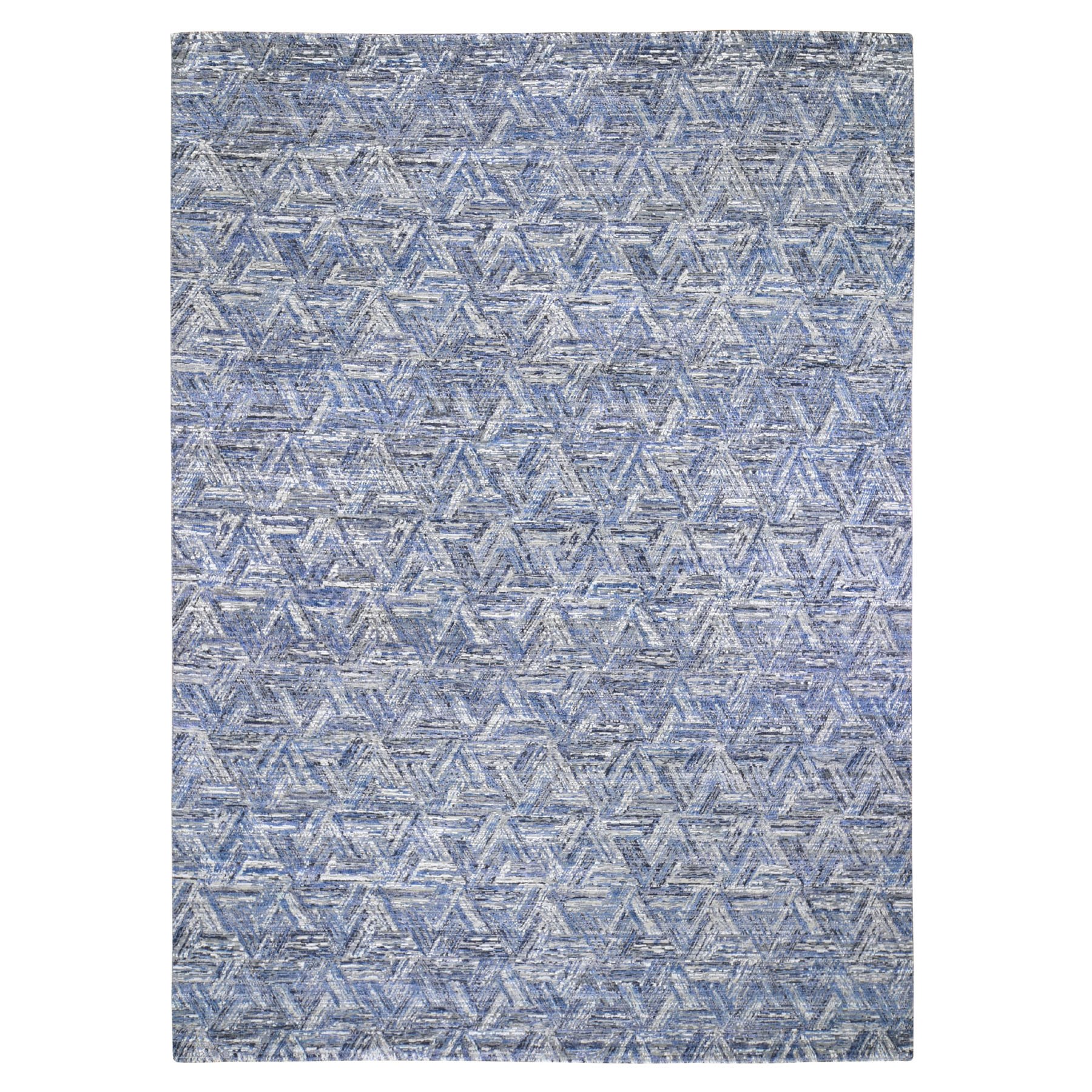 Modern & Contemporary Silk Hand-Knotted Area Rug 8'9
